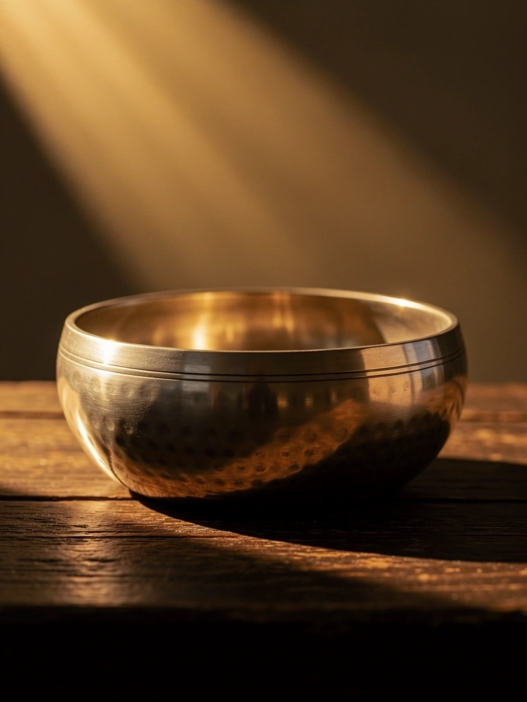 Detalle de cuenco tibetano